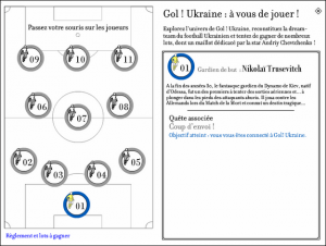 Un jeu d'enquête permet aux internautes de vivre l'expérience Gol! autrement. 