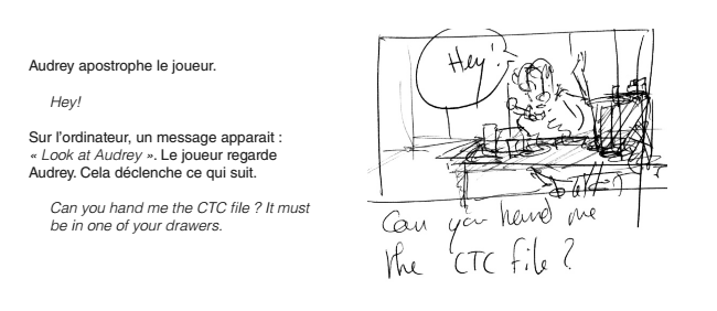 Le script et le storyboard de [8:46]